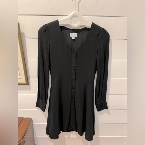 Black Button-Front Mini Dress – Frank And Oak – XS - Picture 7 of 11